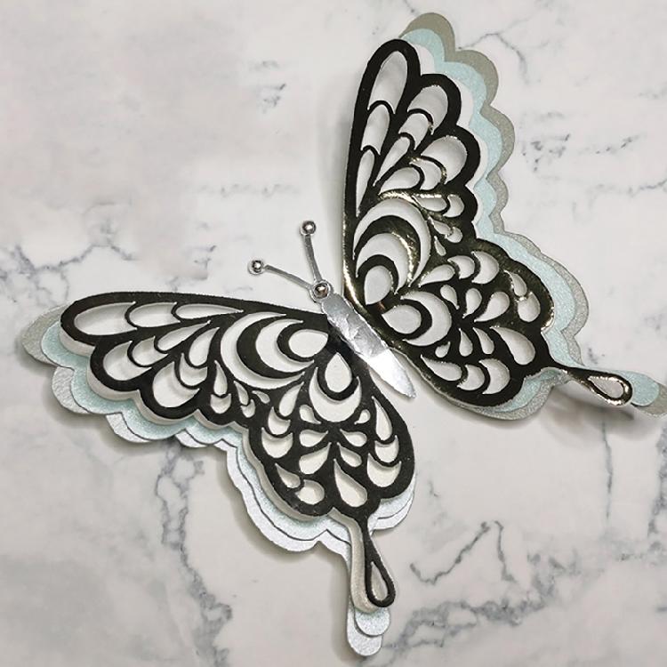 Four-layer for Butterfly Metal Cutting Dies Embossing Scrapbooking Photo Album
