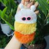 1PC Pendant Gift Car Keychain Personality Plush Doll Trendy Flu Plush Fun Cute Fashion Multicolored
