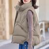 Moda Inverno Caldo Gilet Corto Donna Capispalla Elegante Spesso Senza Maniche Piumino Giubbotti da Donna
