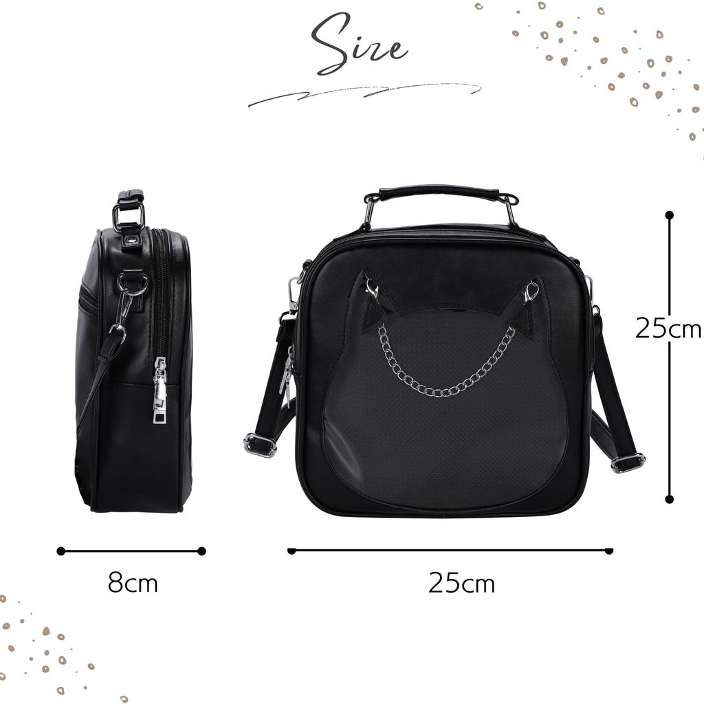 Harujio Ita a Mini Shoulder or Available In Black and This and Popular Bag Is Perfect for Supporting Your Favorite Bag, Small, Bag, Backpack, Handbag.