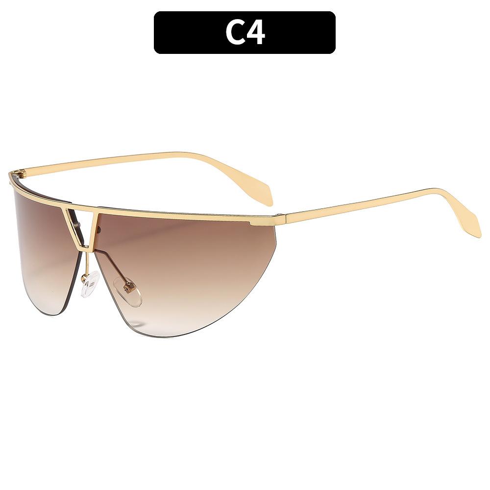 Fashion new exaggerated large frame sunglasses Spice girl personality versatile street shot Internet celebrity sunglasses glasses women
