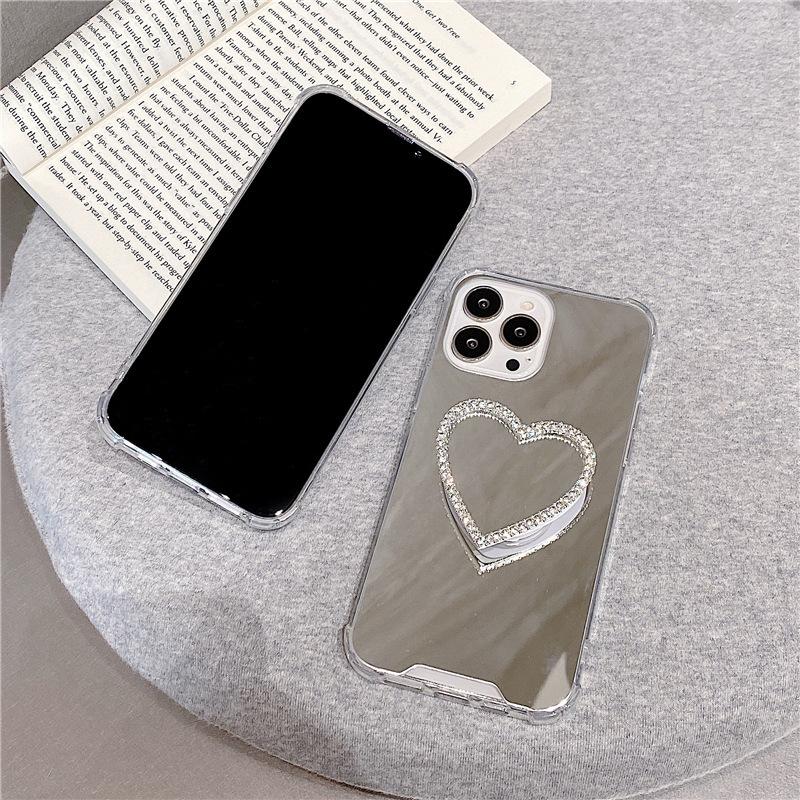Mirror Love Bracket iphone11Promax Apple 11Pro Mobile Phone Case 11 Female 11 Samsung S11 +