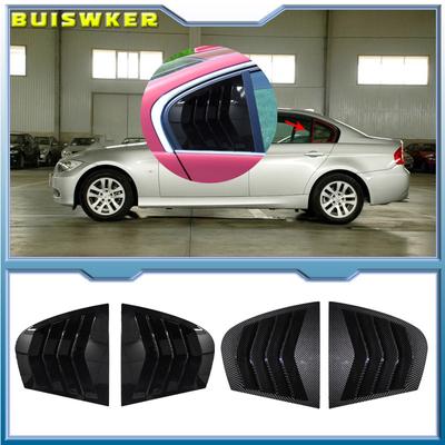 Para BMW E90 2005-2012 Série 3 320i 325i 330i 335i Persianas de janela traseira de carro Triângulo traseiro Sombra de janela Spoiler Bodykits