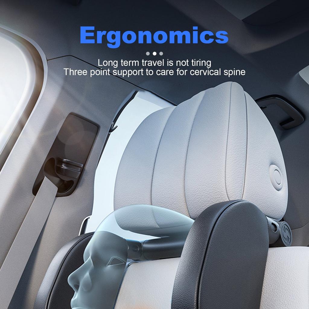 Car Headrest Pillow, 180 Degrees Adjustable Car Seat Headrest, Head Rest Pillow For Car Suitable For Adults And Children To Sleep While Traveling