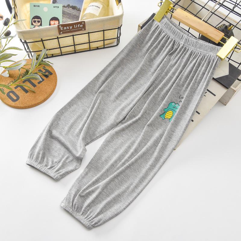 Kids' Anti-Mosquito Cotton Pants: Summer Cool, Lightweight, Versatile Casual Wear for Boys and Girls