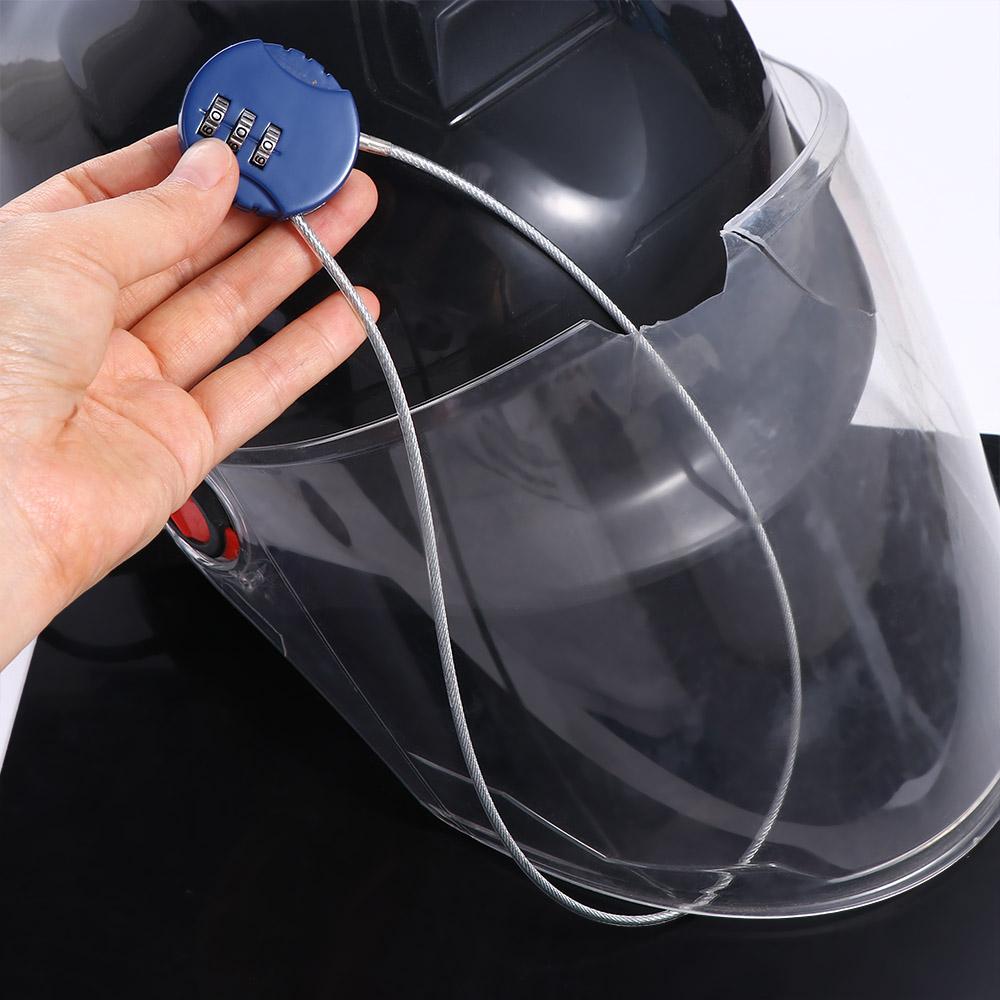 3 Digit Motorcycle Anti-theft Password Helmet Lock Cycling Lock Electric Vehicle Lock Helmet Lock