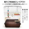 Gifty Bird Cage with 3 Perches, Hand-Sized, Anti-Scattering, for Parakeets, Budgies, and Cockatiels