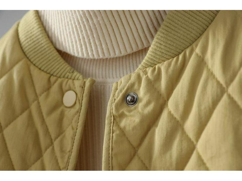 Damen Steppjacke Argyle 2025: Winter Kurz, Lockerer Schnitt, Einfarbig, Leicht & Modisch