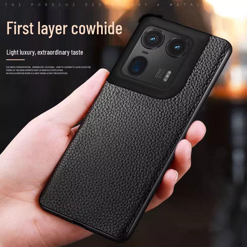 Motorola Edge X30/S30 Pro Lychee Pattern Cowhide Protective Case