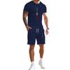 Men's Summer Casual Digital Print Short Sleeve & Shorts Set