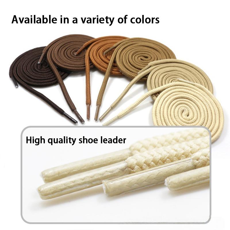 New Durable Unisex Outdoor Sports Laces Solid-Color Round Shoelaces High-quality Shoelace for Sneakers and Boots 1Pair/3Pair