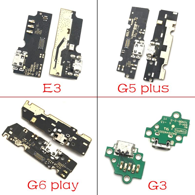 For Motorola Moto E4 E4T G3 G4 G5 G6 G7 Power E7 G8 Plus X4 One USB Charging Port Micro Dock Connector Board With Microphone
