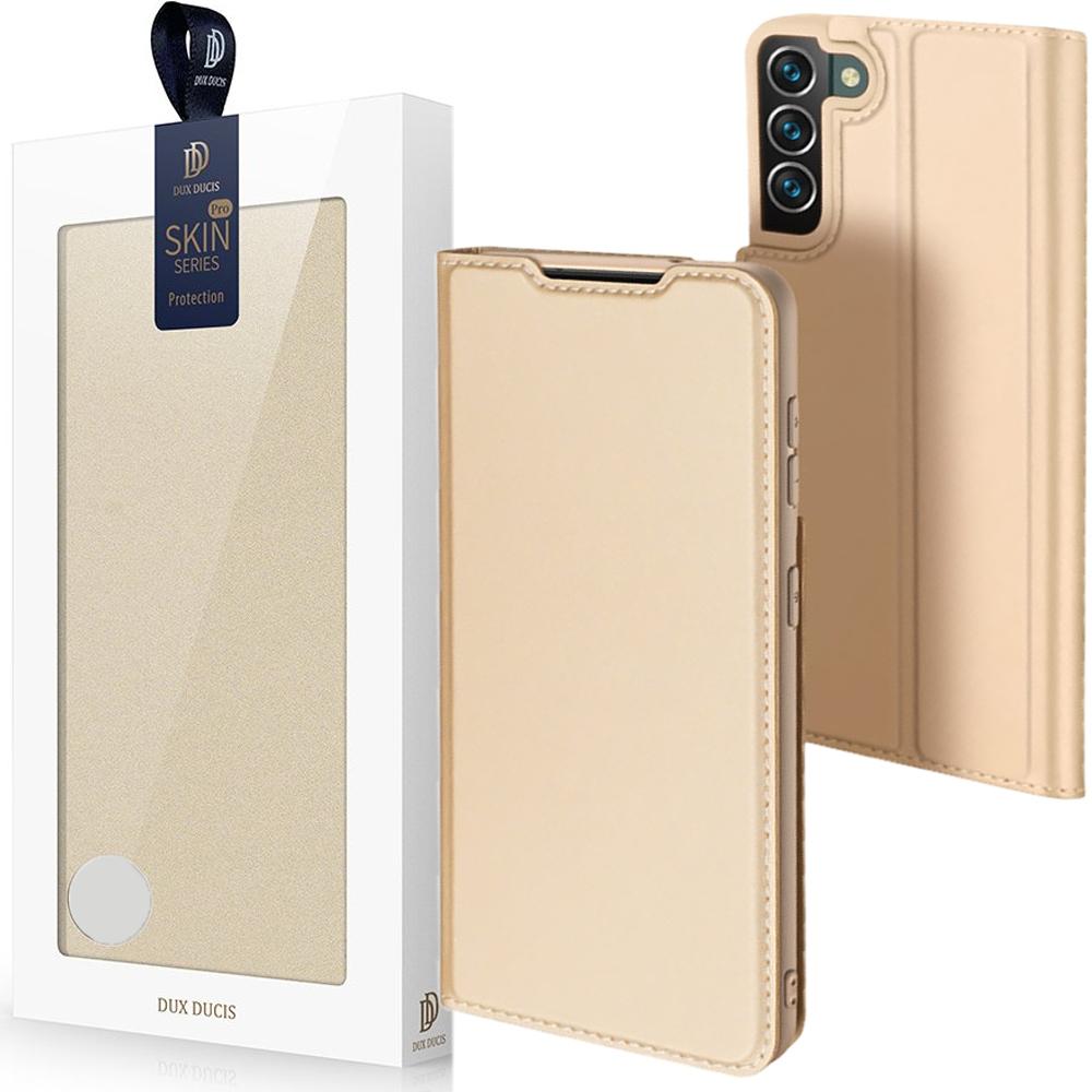 Dux Ducis Skin Pro Kabura Etui Pokrowiec Z Klapką Samsung Galaxy S22+ (S22 Plus) Złoty
