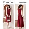 Women's Elegant Faux Three-Piece Midi Dress