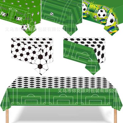 World Cup Football Tablecloths, Disposable Football Birthday Party Tablecloths, Theme Scene Decoration Supplies