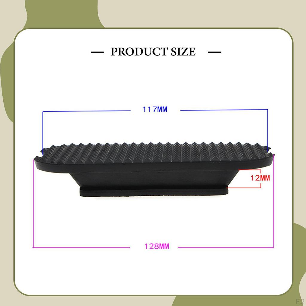 2Pcs Rubber Treads Pads Quick Installation Equestrian s Horse Inserts