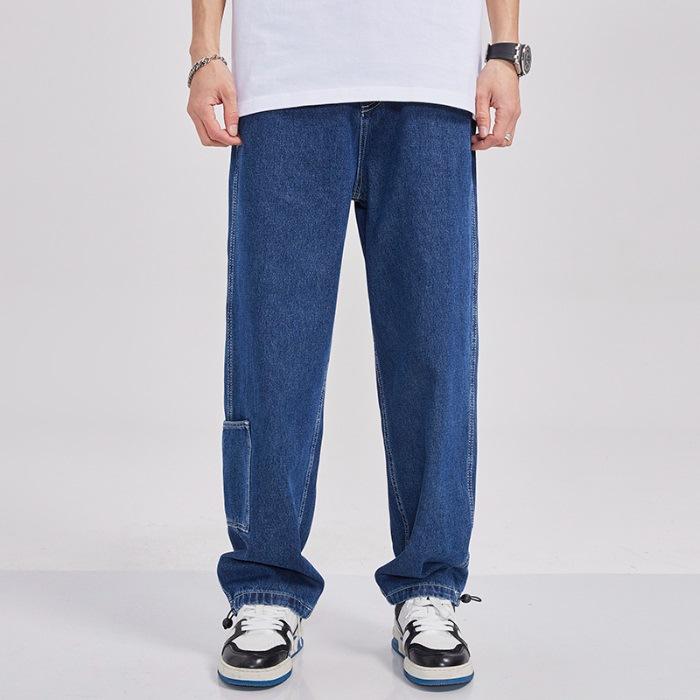 

Spring New American Style High Street Straight Men and Women s Versatile Casual Jeans S