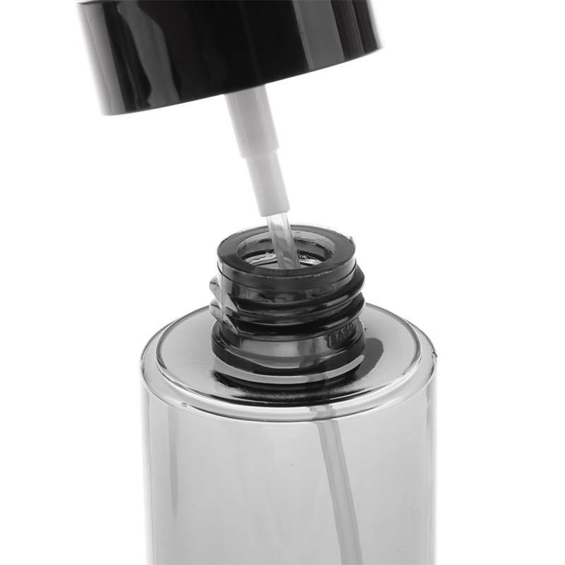 30/60/100/120ml Butelka z rozpylaczem Podróżny dozownik Pusta Przezroczysta/Czarna Makijaż Alkohol Bardzo drobna mgiełka Nawilżanie twarzy Przenośny