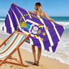 RSC Anderlecht spausdintas paplūdimio rankšluostis, didelis minkštas greitai džiūstantis rankšluostis paplūdimiui, stovyklavimui, plaukimui