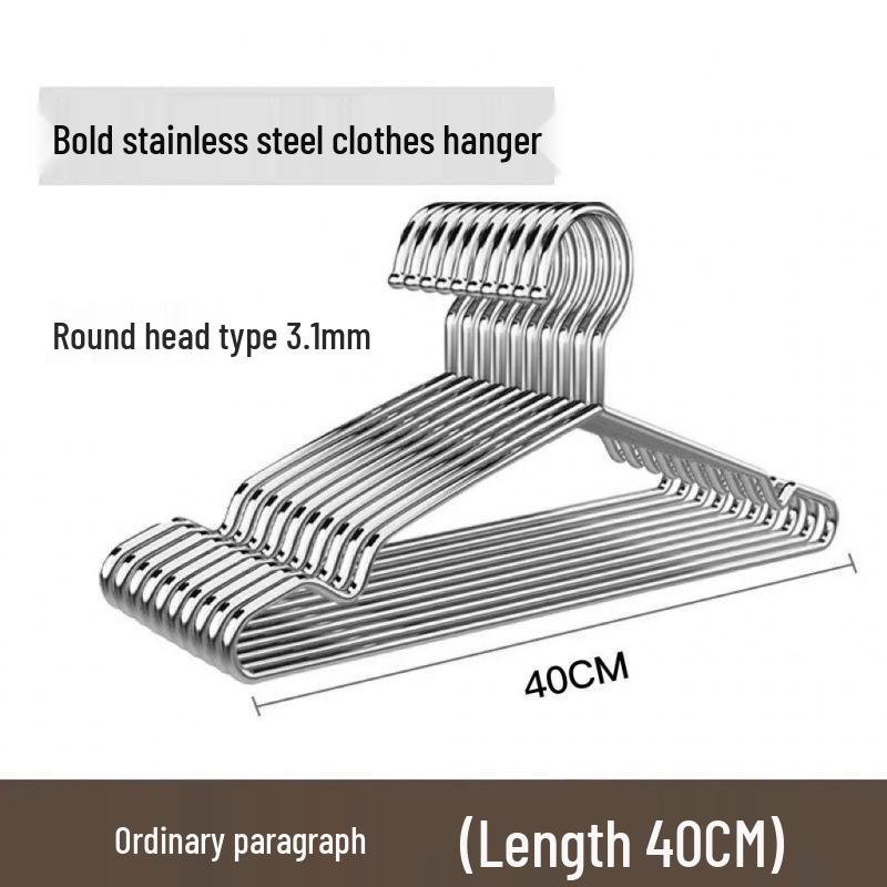 Утолщенная нержавеющая сталь нескользящая вешалка для использования на улице и на балконе Set of 10 1460₽
