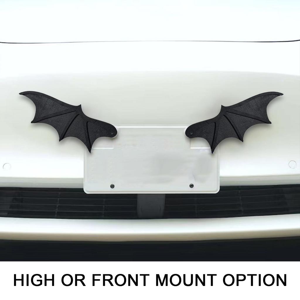 1 Paar Vleermuisvleugel Decoratie Houten Grappige Decoratieve Vleermuisvleugels Voor Auto Kentekenplaat Muur Feest