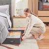 Under Bed Clothes Organizer Large Adjustable Dividers Storage Bag Durable Fabric Clothes Holder with 4 Separators
