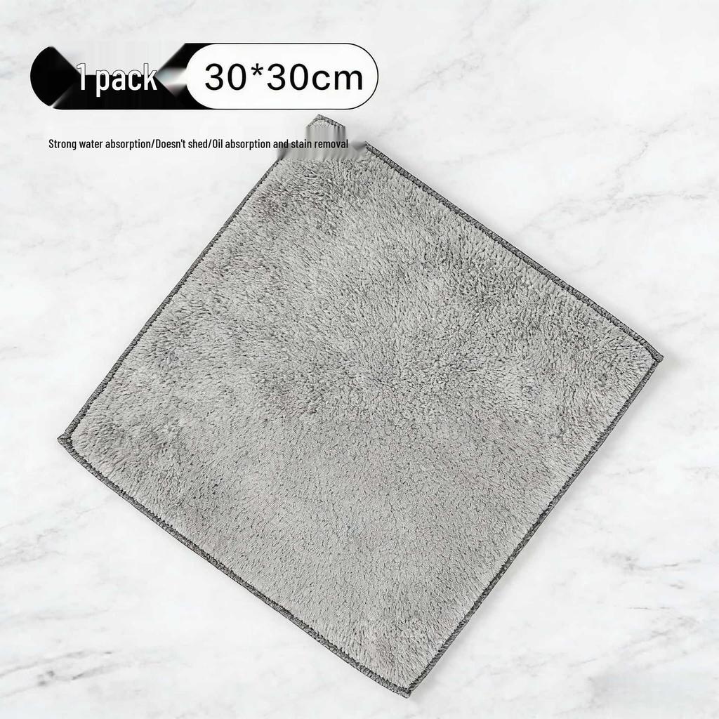 Bamboo Charcoal Non-Stick Oil Cleaning Cloth - Absorbent and Easy-to-Clean Kitchen Towel