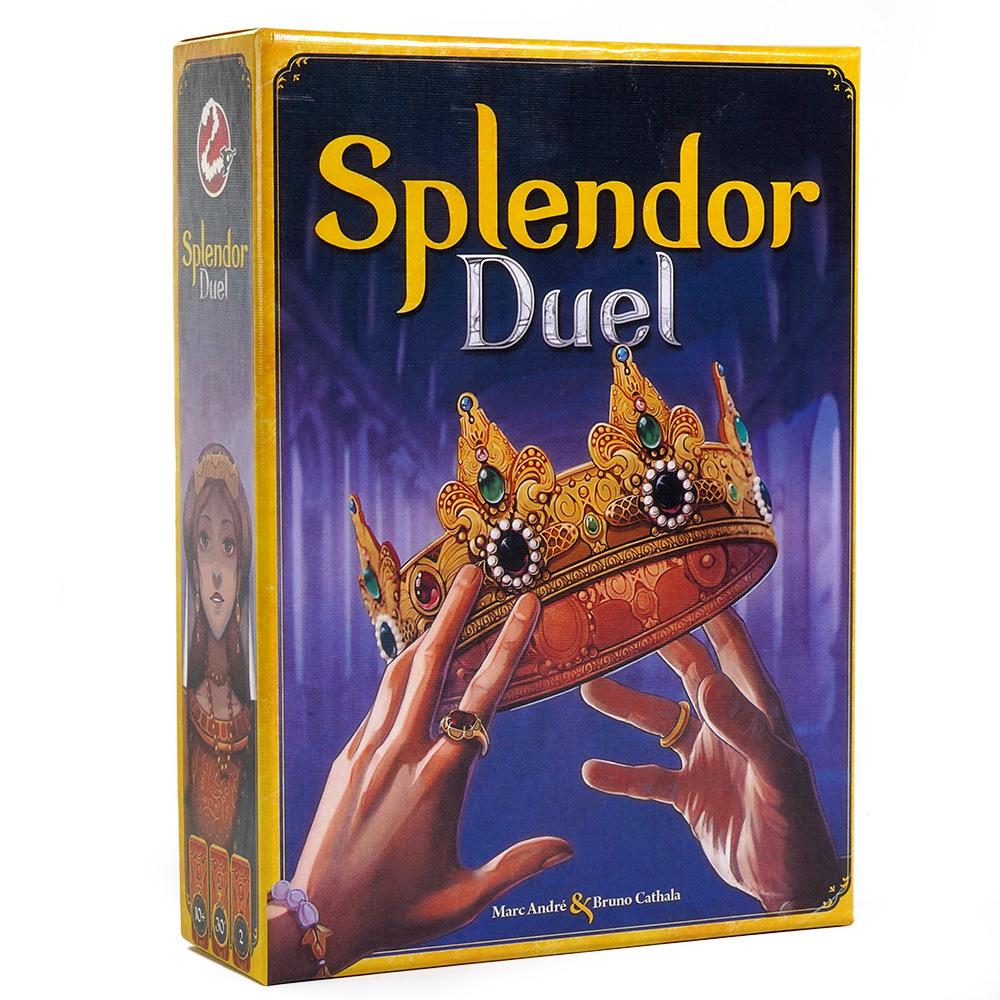 Splendor Duel Mini Brettspiel Strategie für Kinder und Erwachsene Unterhaltung für lustige Familien-Spieleabende, Zusammenkünfte und Partys