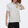 Adidas Originals Trefoil Cartoon Letter Print Crew Neck Short Sleeve T-Shirt Men Tops White HP0448