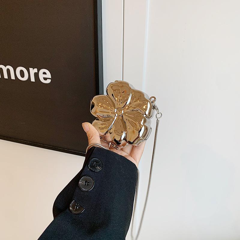 

2025 Новая Мода Цветок Блестящая Вечерняя Сумка Сумка Spice Girl Сумка на Цепочке с Вечерним Платьем Универсальная Сумка через Плечо