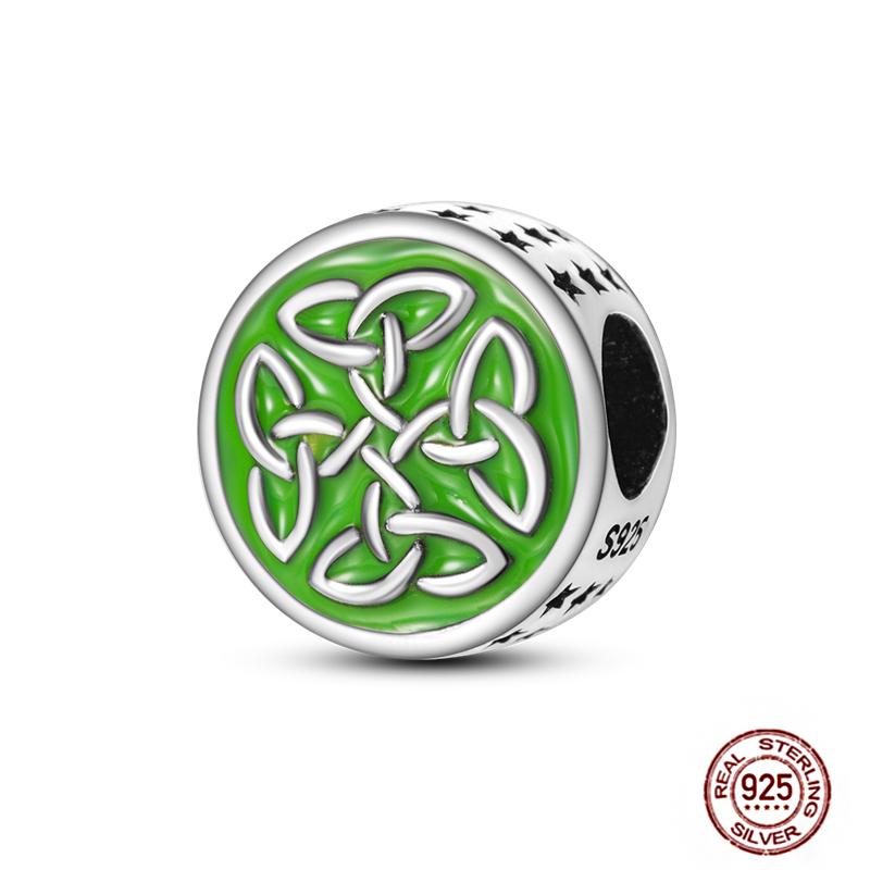 92 Styles Original Copper Green Series Cactus Avocado Clover Charms Bracelet Pendant Diy Clip Beads Women'S Jewelry