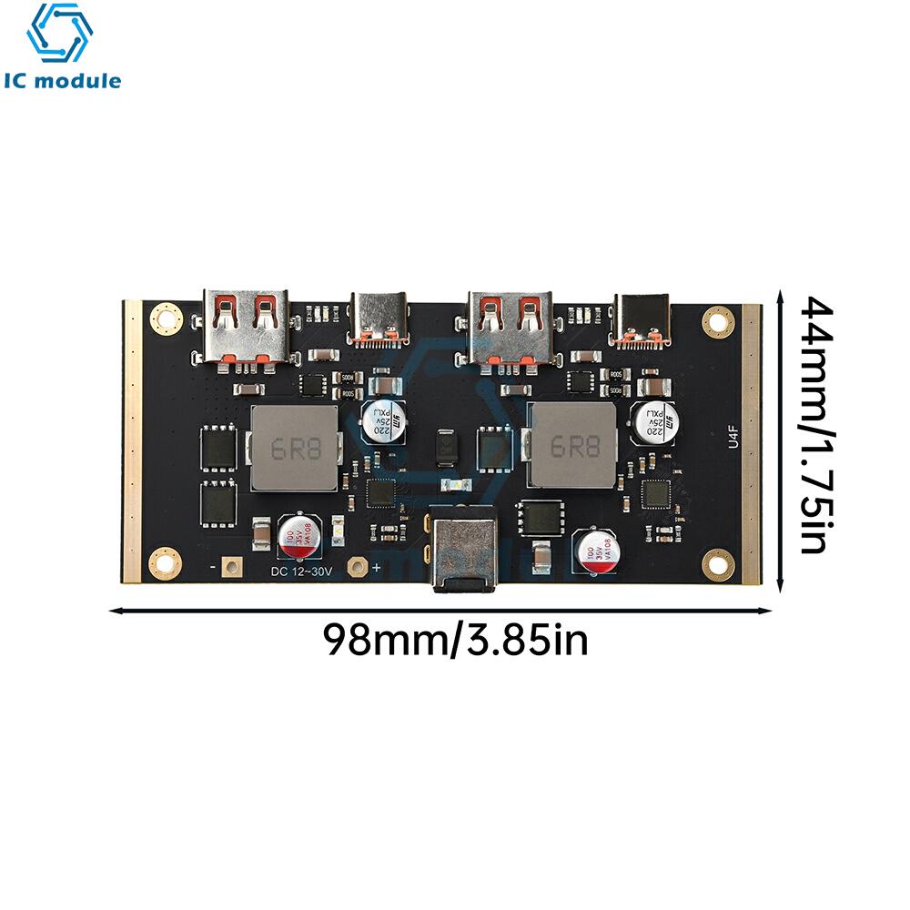 100W Schnelllade-Modul 100W Multi-Protokoll Intelligentes Schnelllade-Modul PD QC SCP AFC VOOC Schnellladegerät Leiterplatte