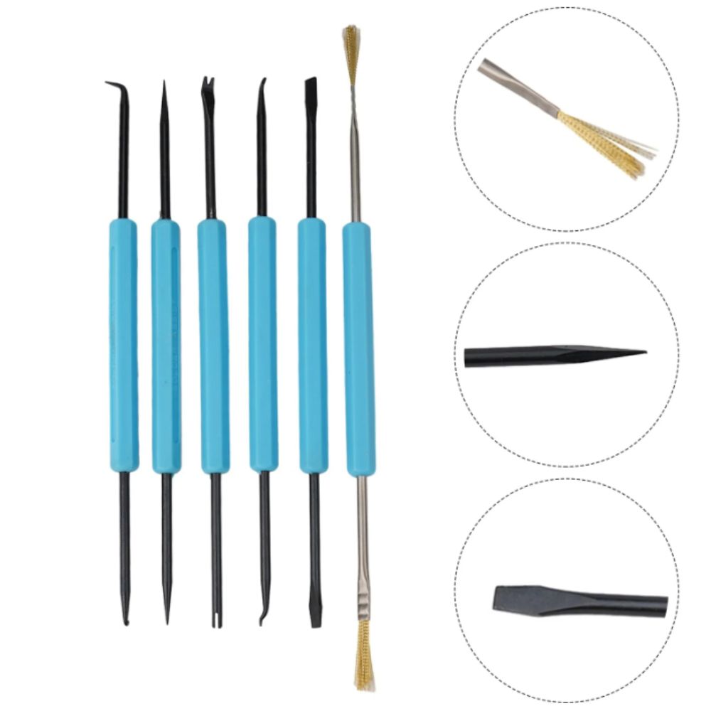 Blue Color Desoldering Aid Tool Black Oxide Carbon Steel Circuit Boards Tool Ergonomic Design Durable Material Welding Kit