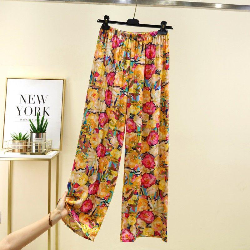 

Тонкие хлопковые повседневные брюки женские летние свободные домашние брюки длинные брюки широкие брюки Large size