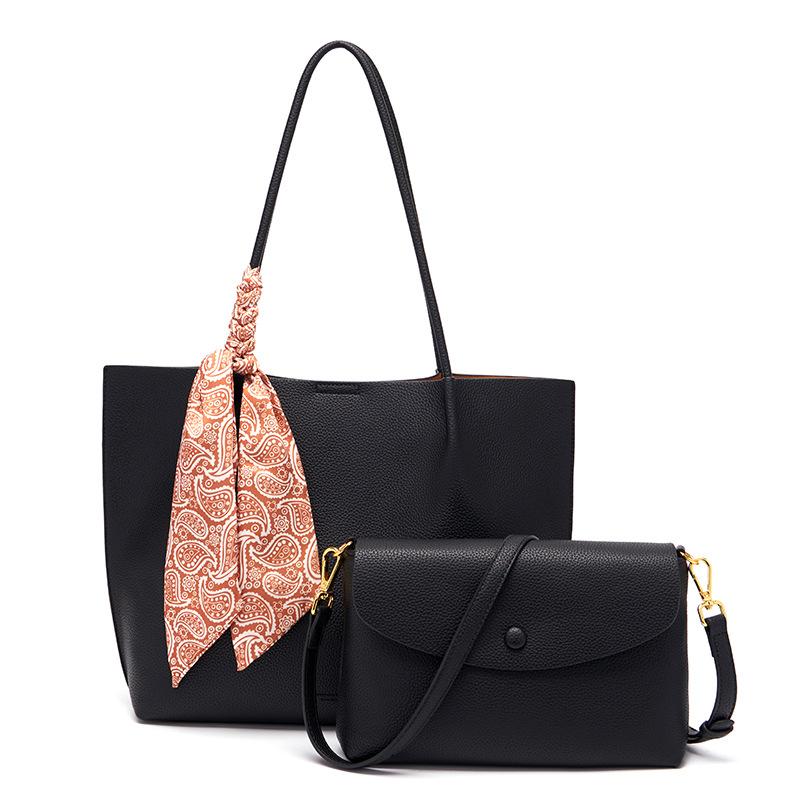 

Women s tote bag 2024 summer new model, niche design, fashionable and versatile mother-daughter bag чорний