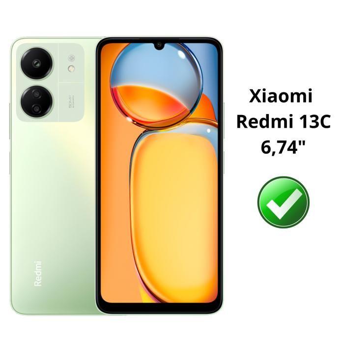 Skal - Phonillico® - Xiaomi Redmi 13C - Silikon Gel TPU - Ultratunt - Transparent