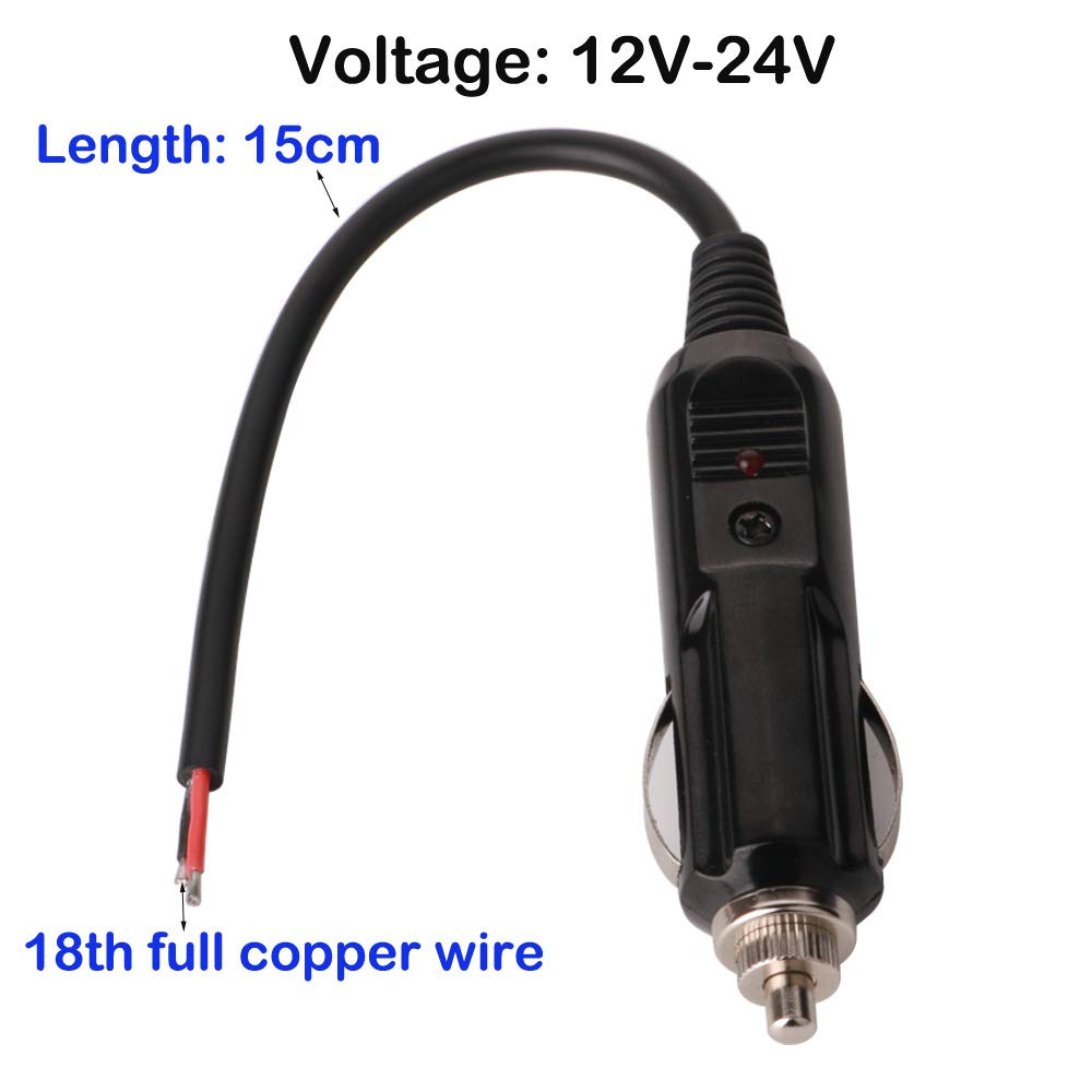 GTIWUNG Car Cigarette Lighter, For /24V Cars, Cigarette Lighter Extension Cable, Cigarette Lighter Extension