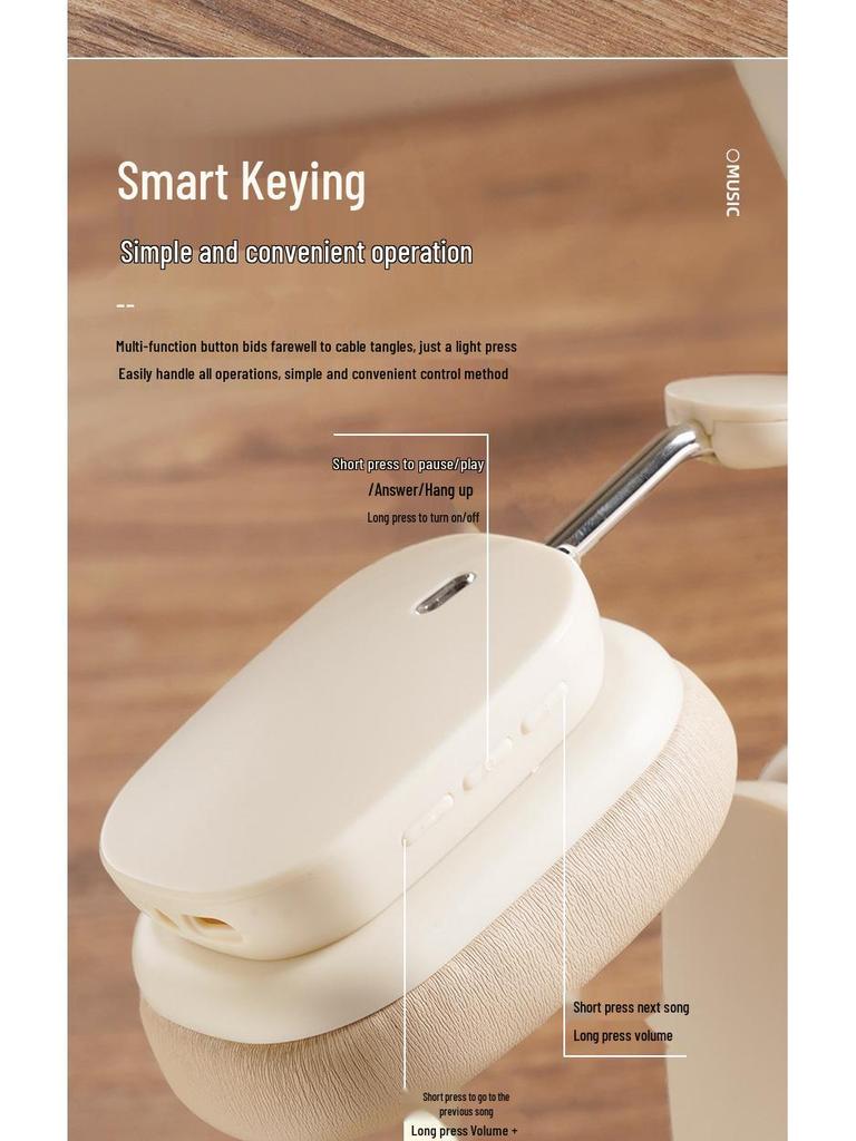 New Over-Ear Wireless Bluetooth Noise Cancelling Headphones for Universal Use