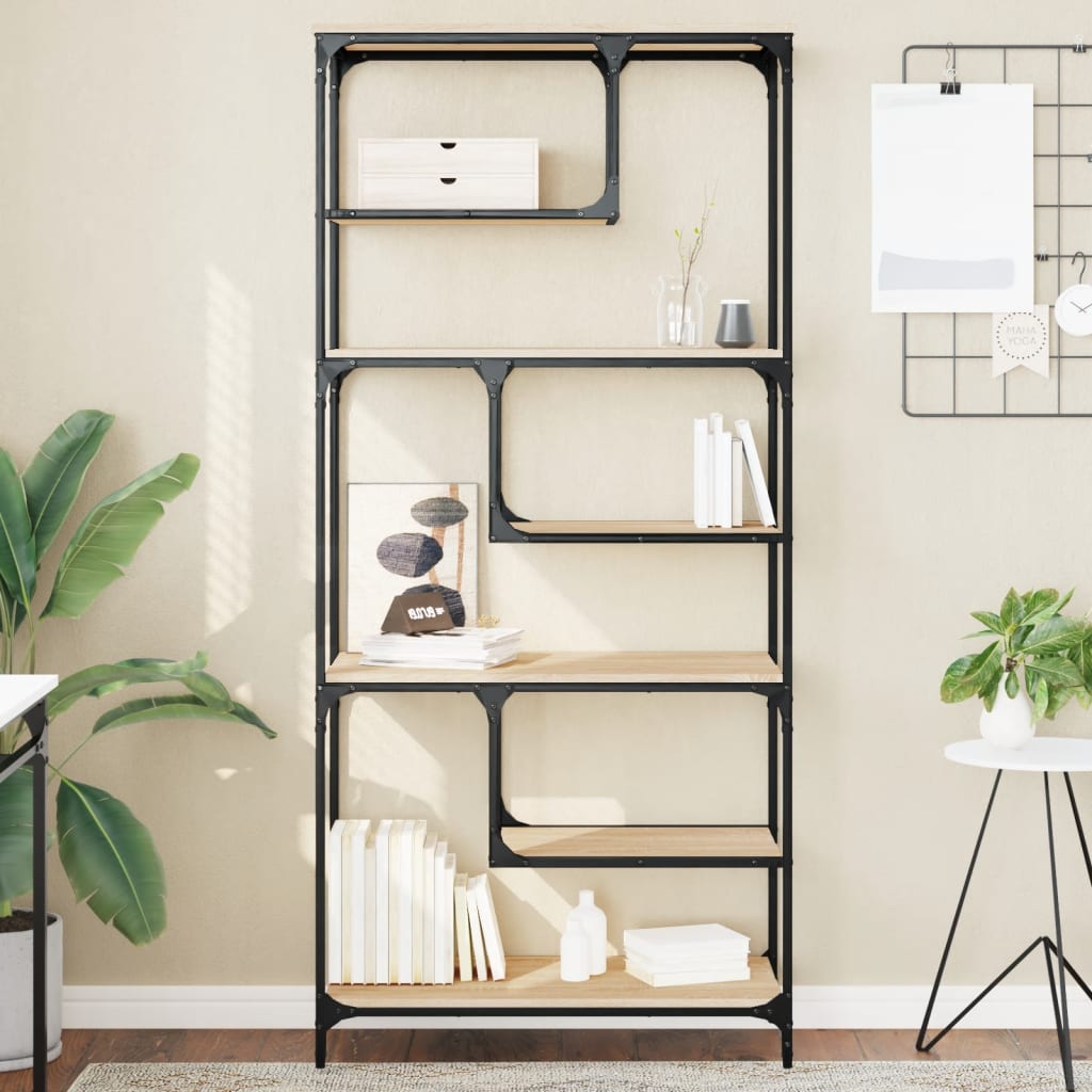 Bookshelf Sonoma Oak 81 X 36 X 176 Cm Particleboard