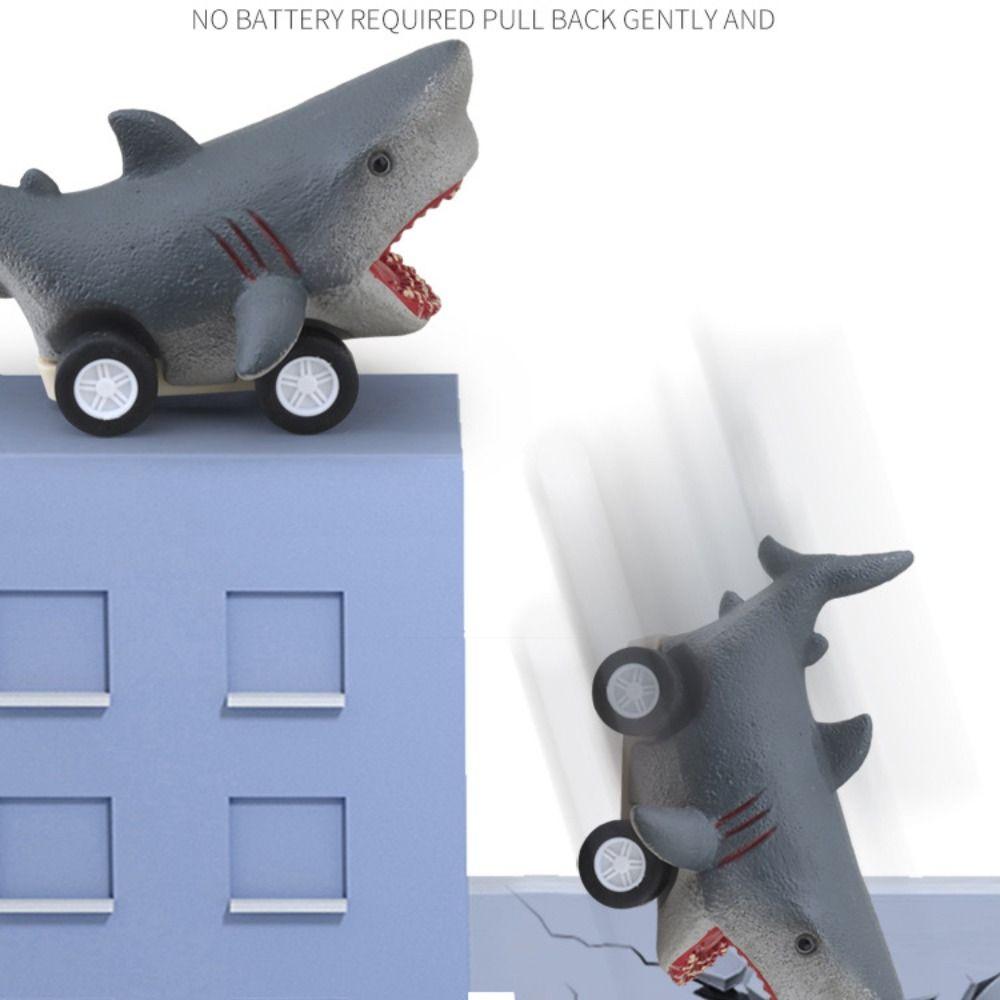 Whale Shark Dolphin Inertia Car Toy Cute Killer Whale Pull Back Toy Car Press and Go Car Toy Girls