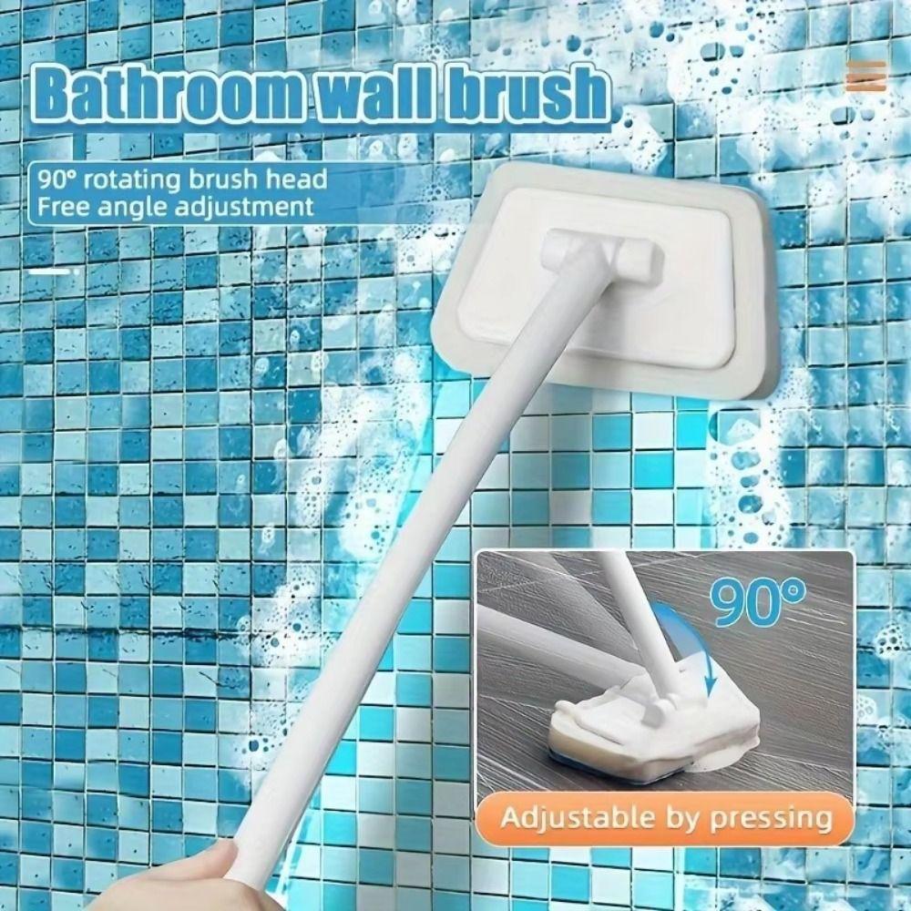 Long Handle Cleaning Brush Set Replacement Head Bathroom Cleaning Brush Household Cleaning