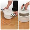 1pc Heat-Resistant Sleeve Triangular Heat-Resistant Cap Thickened Cotton Fabric Kitchen Easy-Clean Household Pot Holder