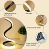 LED spiral desk lamp modern three color dimming USB power button switch bedroom bedside study home decoration desk lamp