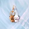 Adorable Cartoon Butter Bear Keychain Pendant: Cute Bag Charm & Couple Gift