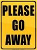 Metal Sign Caution Angry People Warning Plaque 15x20cm Home Decor