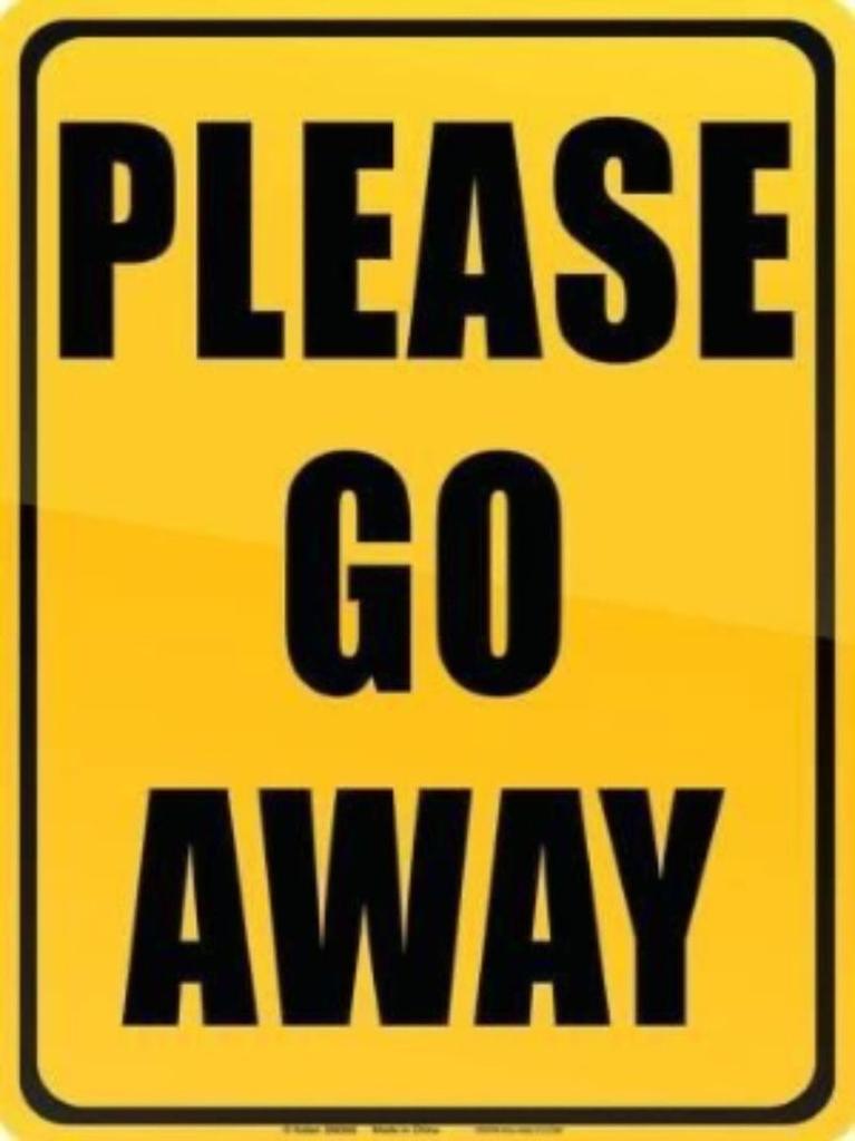 Metal Sign Caution Angry People Warning Plaque 15x20cm Home Decor