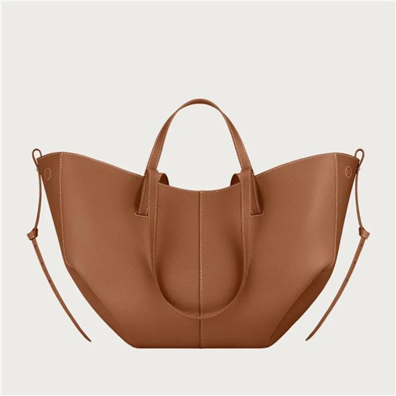 Y2K - Best seller French pleated leather shoulder bag large capacity crossbody bag for daily travel
