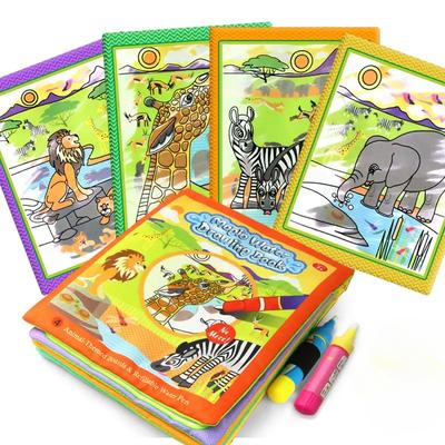 Coolplay  Magic Water Drawing Book Coloring Book Painting Board Doodle Book In Drawing Toys Educational Toys for Kids Xmas Gifts