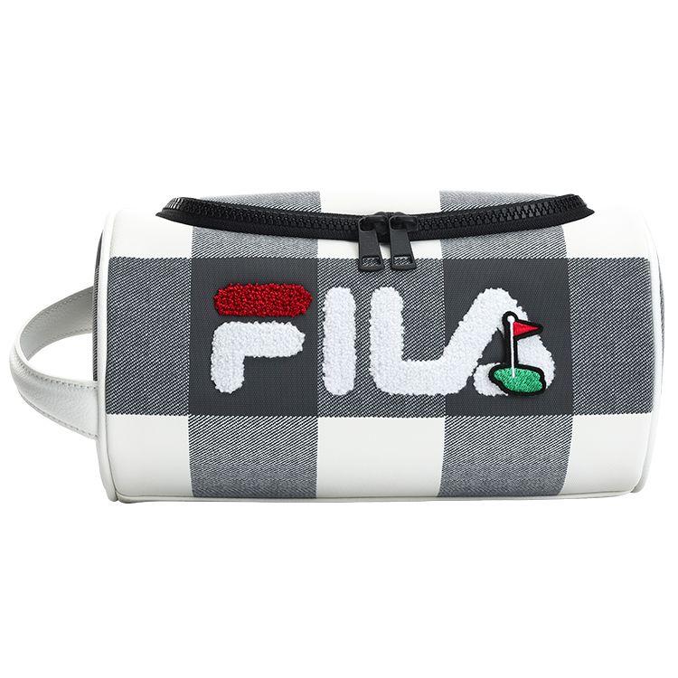 FILA Athletics Portable Zipper Storage Bag Handbag Clutch Small Women Bags Deep-Black A13W245169F-BK XS
