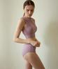 Habeumong Boat Neck Cover Bikini Pink